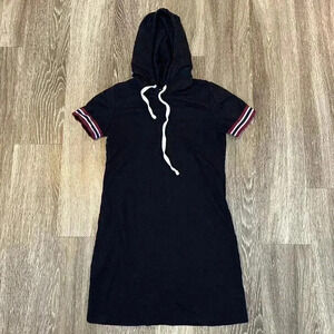 Black Ambiance Hooded Dress - S